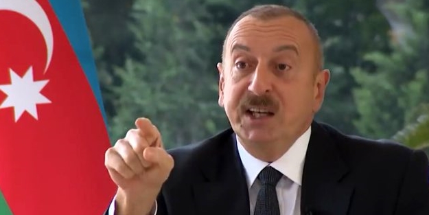 Yüzüne çarpınca konuyu değiştirmeye çalıştı: Aliyev, BBC'de İngiliz sunucuyu madara etti!