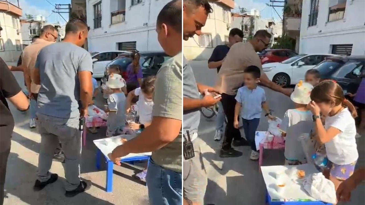 Zabıta çocukların limonatalarını aldı ama parasını verdi!