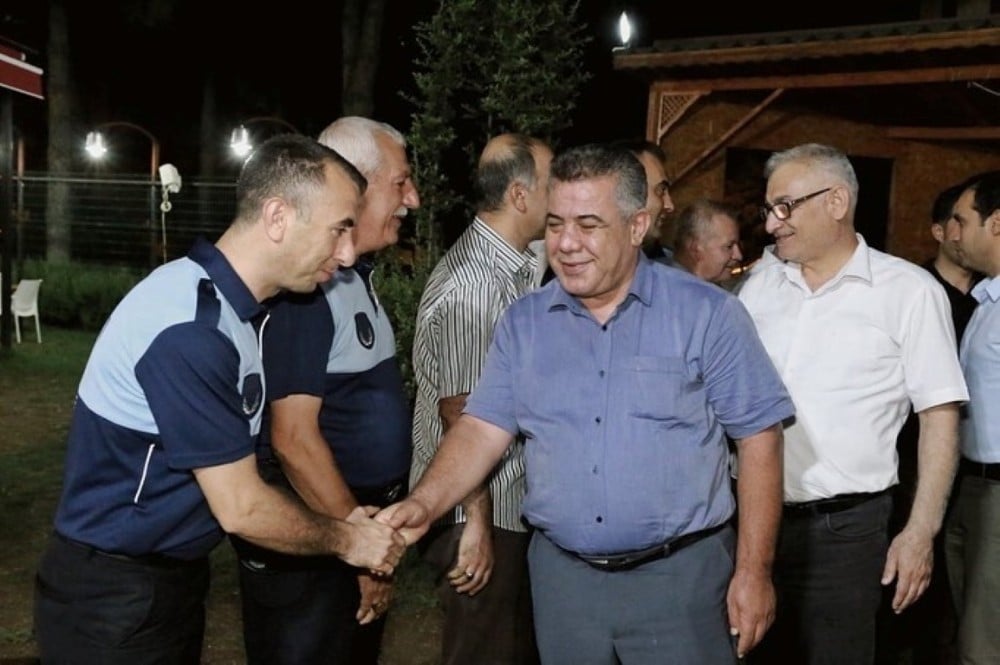 Zabıta ekipleri yemekte bir araya geldi 