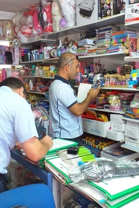 Zabıta ekiplerinden okul öncesi kırtasiye denetimi 