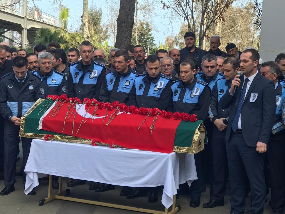 Zabıta memuruna son görev 