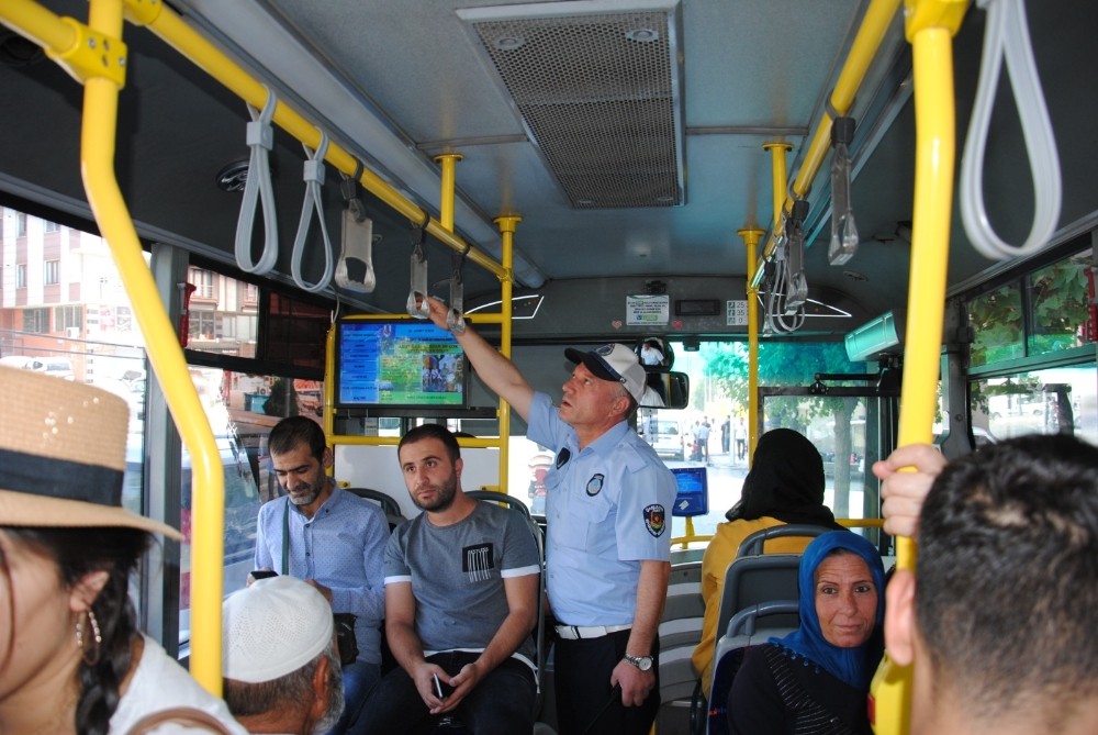Zabıtadan toplu taşıma araçlarında klima denetimi 