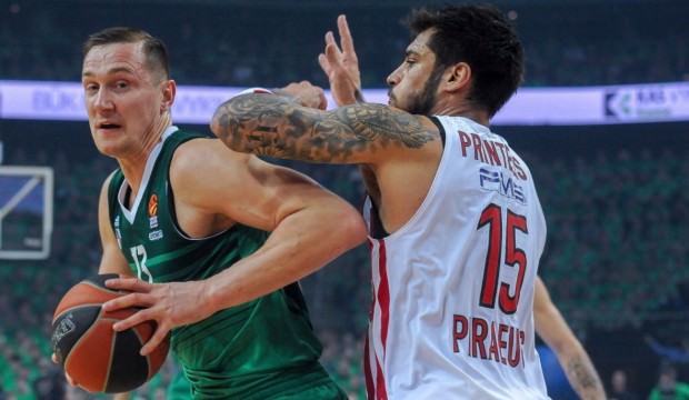 Zalgiris Olympiakos'u yıktı 2-1 öne geçti