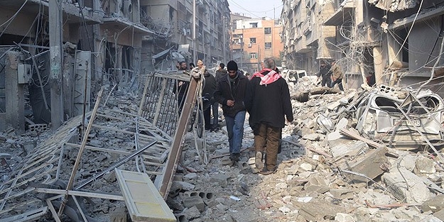 Zalim Esed'den hava saldırısı!