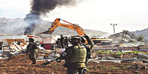 Zalim Siyonistler yine ev ve okul yıktı