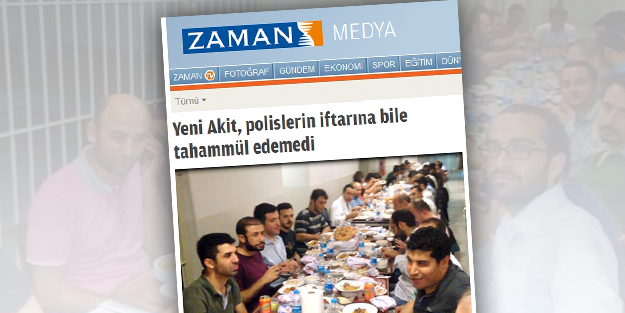 Zaman gazetesi Akit'i yalanlamaya çalışırken yine çaktı
