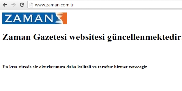 Zaman gazetesi 'daha tarafsız' hizmet verecek!