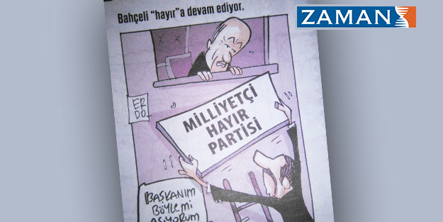 Zaman gazetesi MHP lideri Bahçeli'ye fena çaktı