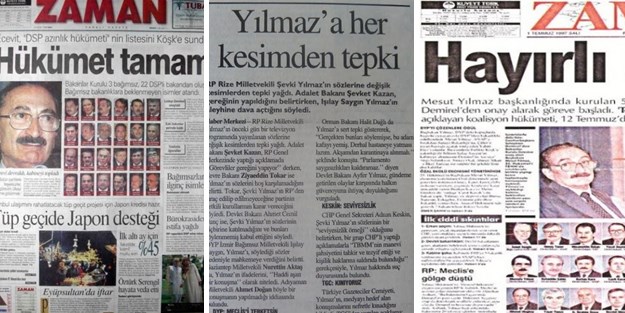 İşte Zaman gazetesinin 28 Şubat sürecindeki manşetleri