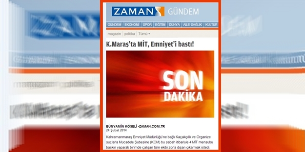 Zaman'dan bir yalan daha