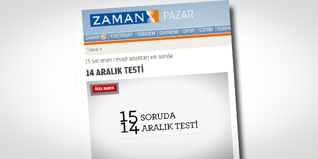 Zaman yine mi soru çaldı?