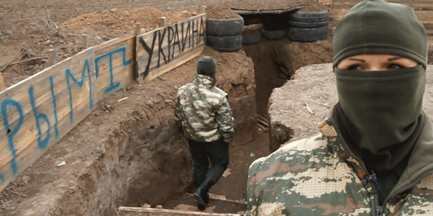 Ukraynalı kadın askerler göreve hazır