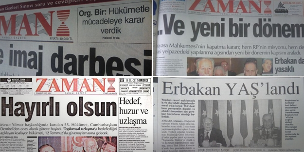Zaman'ın 28 Şubat sürecindeki utanç manşetleri