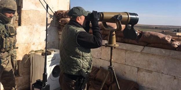 Zekai paşa El Bab’da Herekatı böyle yönetiyor… Komutan gözünü oradan bir an bile ayırmıyor