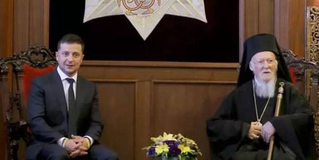 Zelenskiy, Fener Rum Patriği ile görüştü
