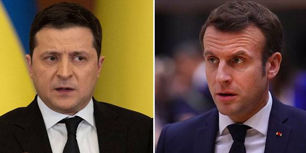 Zelenskiy ile Macron arasında görüşme