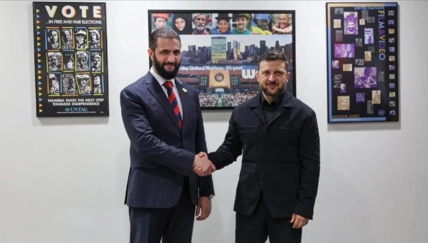 Zelenskiy ile Şara bir araya geldi