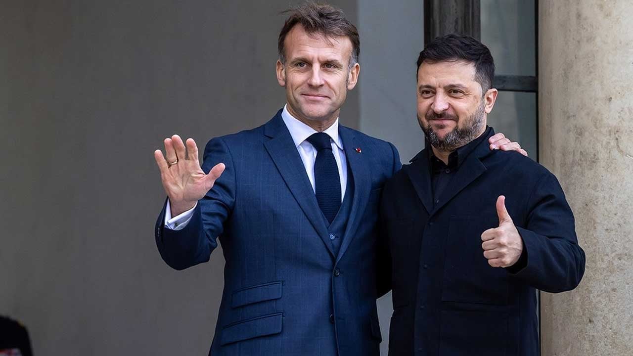 Zelenskiy, Macron ile bir araya geldi