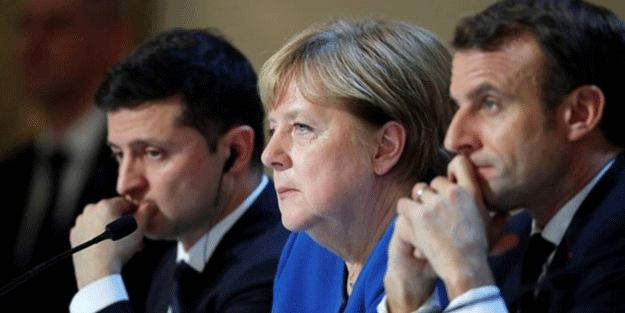 Zelenskiy, Macron ve Merkel ile görüştü