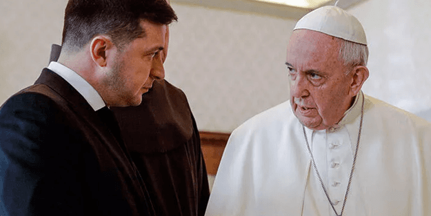 Zelenskiy, Papa’yı Ukrayna’ya davet etti