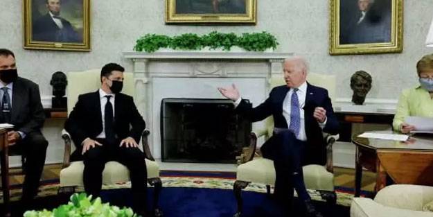 Zelenskiy ve Biden, Donbas'ı görüştü
