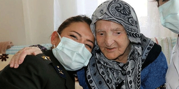 Zeliha nineyi unutmayan Mehmetçik'ten duygulandıran hediye
