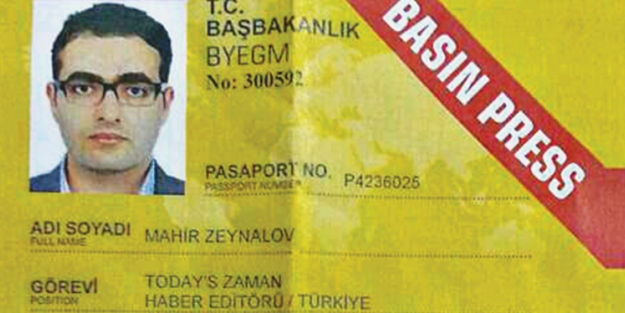 Zeynalov’un basın kartı çakma çıktı