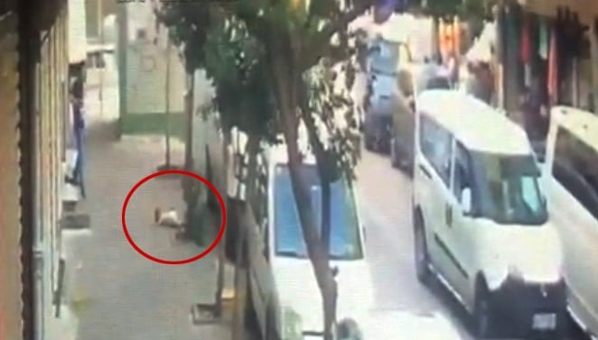 Zeytinburnu’nda dehşet anları kamerada 