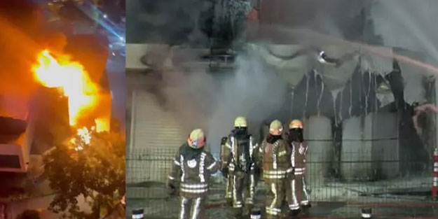 Zeytinburnu'nda teknoloji mağazasından yükselen alevleri itfaiye söndürdü