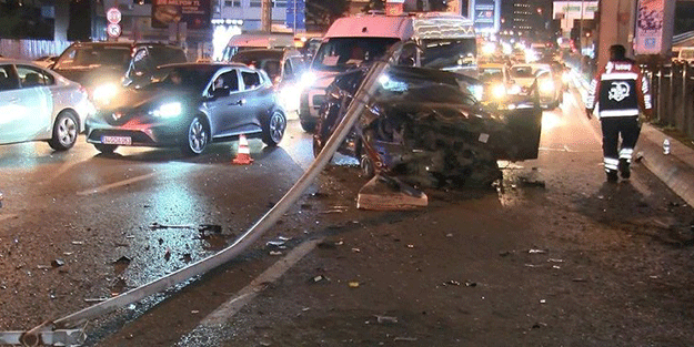 Zincirlikuyu’da zincirleme kaza!