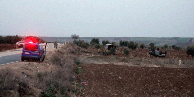 Zırhlı kobra aracı devrildi: 3 asker yaralı