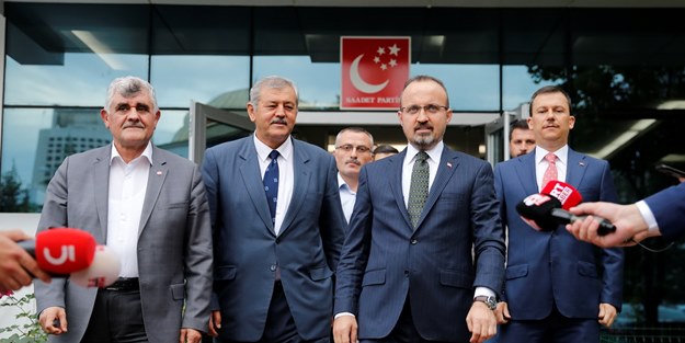 Ziyaret sonrası AK Parti ve Saadet Partisi'nden flaş açıklamalar! 