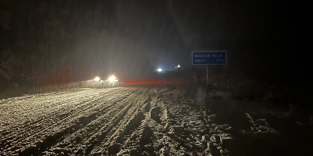 Zonguldak'ın yüksek kesimlerinde kar yağışı