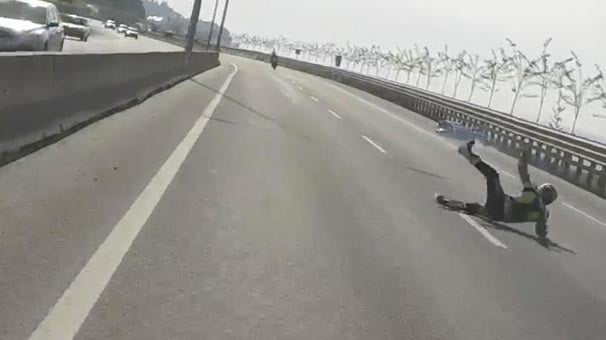 Zonguldak'ta 160 km hızla uçtu! Koruyucu elbise bile...