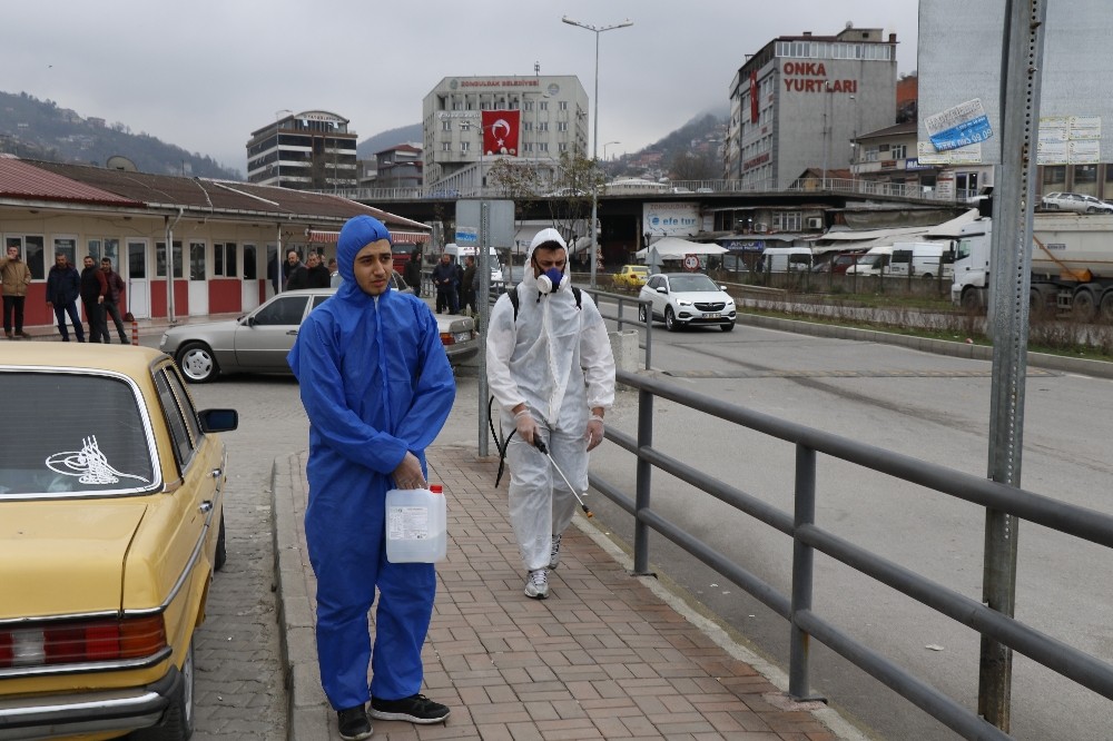 Zonguldak’ta dezenfekte çalışmaları başladı 