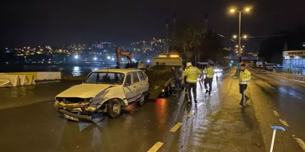 Zonguldak'ta iki araç kafa kafaya çarpıştılar: 2 yaralı