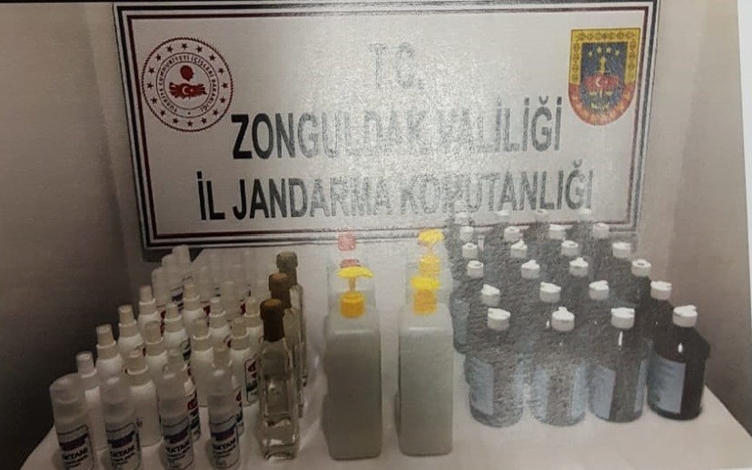 Zonguldak’ta sahte el dezenfektan operasyonu: 1 gözaltı 