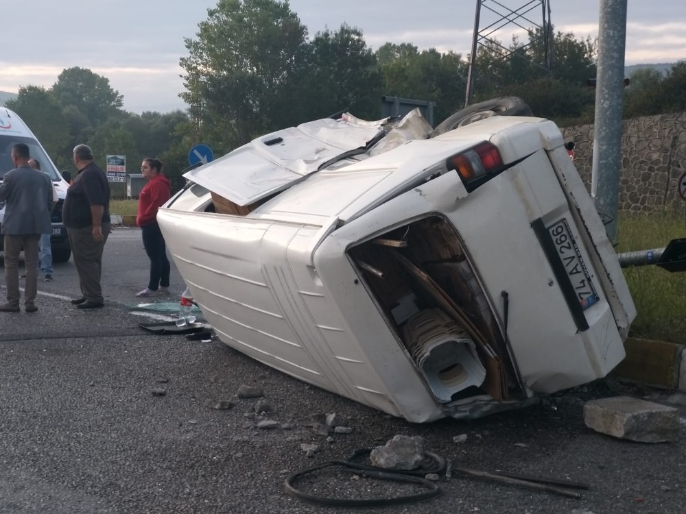 Zonguldak’ta trafik kazası: 2 yaralı 