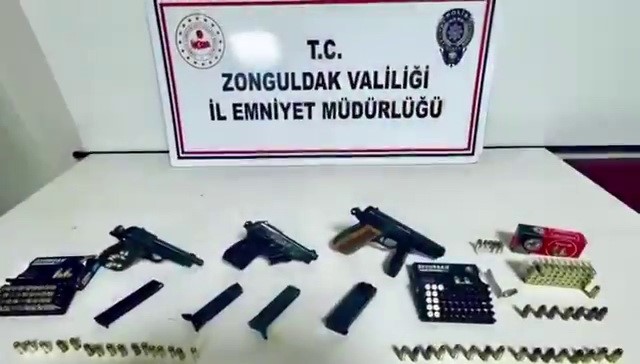 Zonguldak'ta yasadışı silah ticareti operasyonu