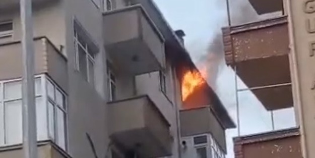 Yatalak yaşlı çifti yangın ayırdı!