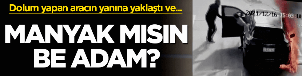 Zorun ne be adam? Akaryakıt pompasını ateşe verip kaçtı