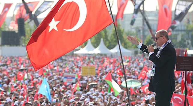 "Zulme Lanet Kudüs'e Destek" mitingi dünya basınında