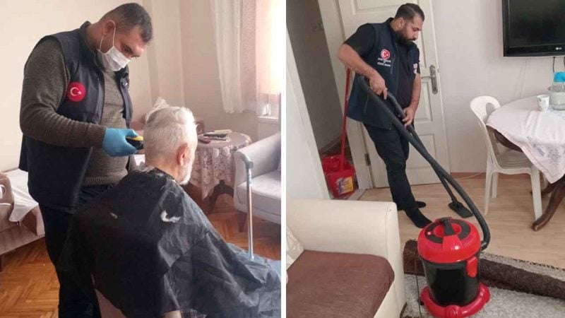 1400 vatandaşa evde temizlik ve kişisel bakım desteği!