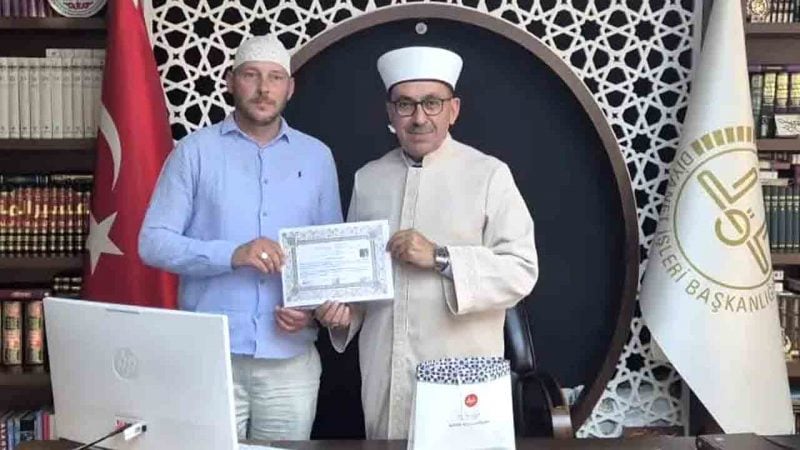 Alman Wilhelm İslamiyet’i seçti: Yeni adı Ahmet oldu