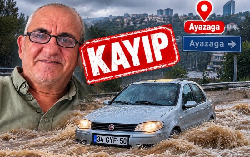 Ayazağa'da sel kabusu: Kızını almaya giden Ahmet Derin kayıp! Her yerde aranıyor