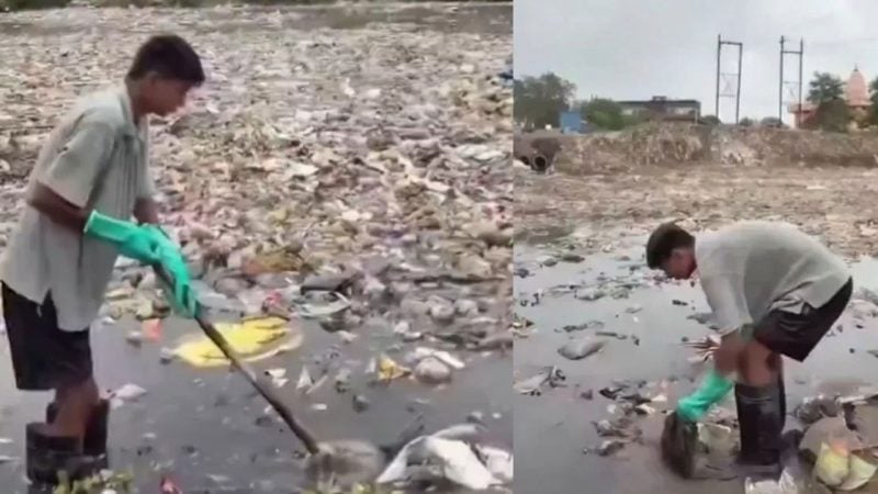 Aylarca nehri temizledi, çöp kutusu koydu! Geri döndüğünde hayatının şokunu yaşadı