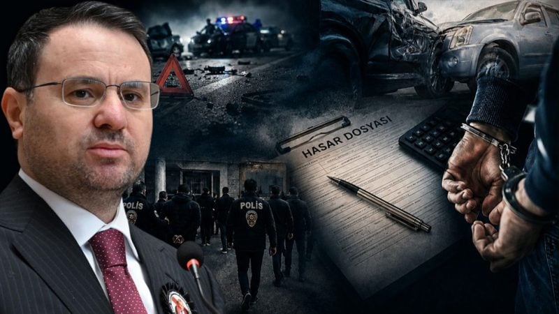 Bakan Gürlek duyurdu! Kurgu kaza operasyonu: 77 kişi gözaltına alındı