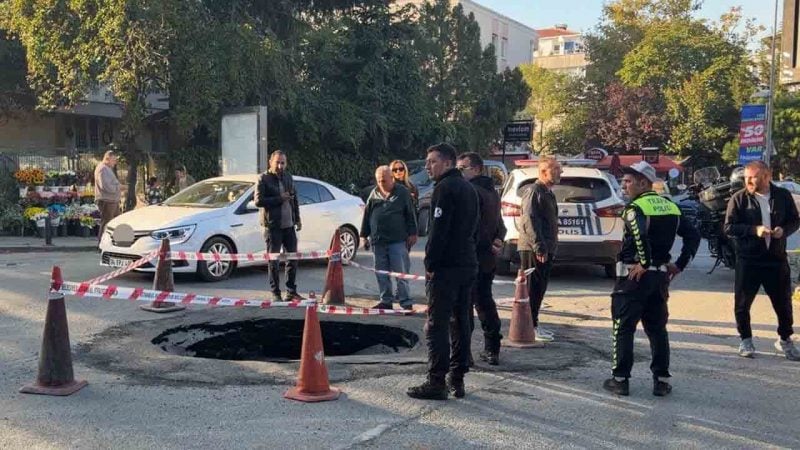 Beşiktaş’ta yol çöktü! Yama yapıldı, yine çöktü!