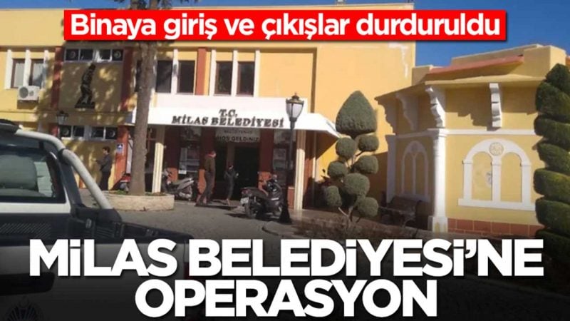Bir belediyeye daha operasyon: Binaya girişler durduruldu
