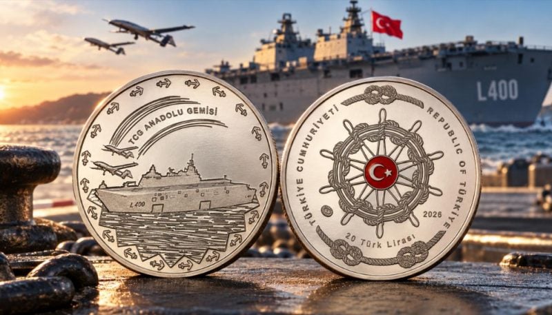 Darphane’den TCG Anadolu sürprizi! 3 bin adet hatıra parası basıldı